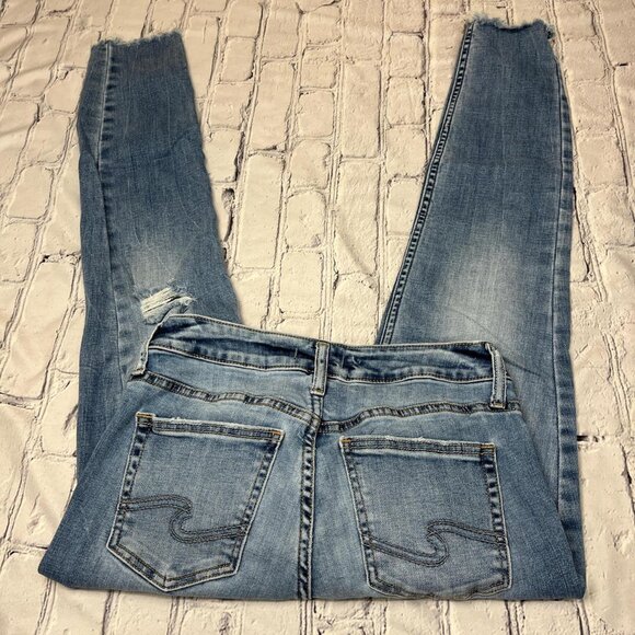 Silver Jeans women’s suki skinny distressed jeans. - Picture 1 of 7